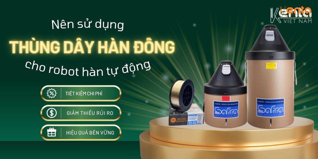 Vì sao robot hàn đồng nên sử dụng thùng dây hàn đồng Safra?