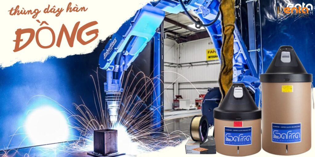 Thùng dây hàn đồng cho trạm robot